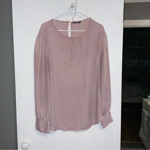 Pink long sleeve blouse